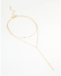 Lovisa - Waterproof Plated Stainless Steel Layered Chain Y-Necklace - Lyst