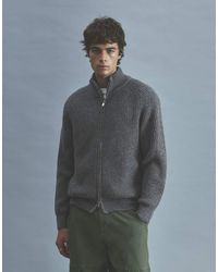 Pull&Bear - Geribbeld Vest Met Rits - Lyst