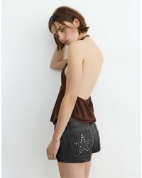 Pull&Bear - – kunstleder-shorts - Lyst