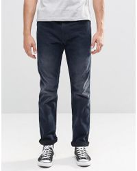 Levi's Levi's Line 8 522 Slim Tapered Jeans Stormy Dark Acid Wash - Blue