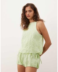 ASOS - Bubble Hem Halter Neck Top Co Ord - Lyst
