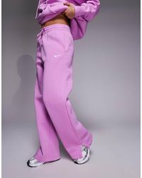 Nike - Phoenix Fleece High Waisted Wide Leg joggers - Lyst