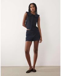 Miss Selfridge - Soft Rib Short Co-Ord - Lyst