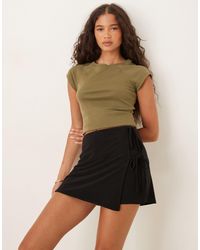 ASOS - Bengaline Tie Side Skort - Lyst