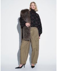 ASOS - Roll Hem Cargo Trouser With Eyelet Belt - Lyst