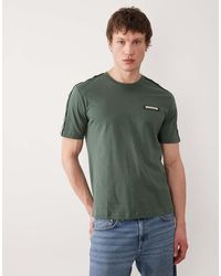 EA7 - Armani Crew Neck Tape Logo T-shirt - Lyst