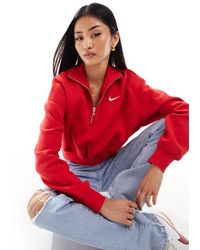 Nike - Phoenix Fleece Half Zip Sweatshirts - Lyst