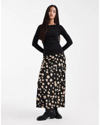 Wednesday's Girl - Midaxi Satin Skirt - Lyst