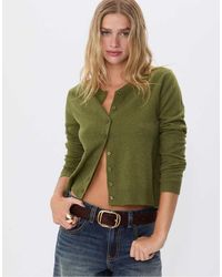 Stradivarius - Zacht Gebreid Vest Met Knopen - Lyst