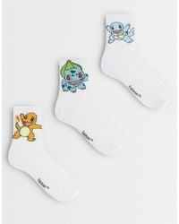ASOS - 3 Pack Socks With Pokemon Graphic - Lyst