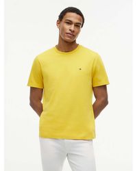 Tommy Hilfiger - Flag Embroidery Jersey Crew Neck T-Shirt - Lyst