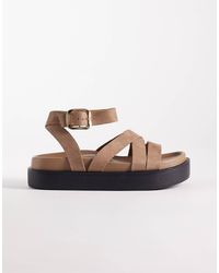SEQWL - – riemchensandalen aus wildlederimitat - Lyst