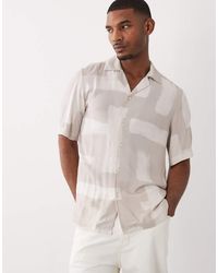 BOSS - Hugo Boss Short Sleeve Printed Button Up Shirt - Lyst