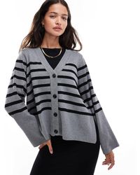 Object - Button Through Knitted Cardigan - Lyst