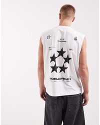ASOS - Oversized Tank With Soccer Graphic - Lyst