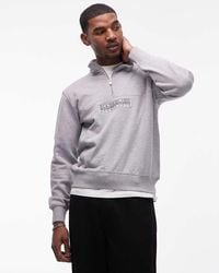 Napapijri - Box Logo Half Zip - Lyst