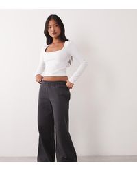 4505 - Petite Rest Day 400Gsm Heavyweight Cotton Wide Leg Joggers - Lyst