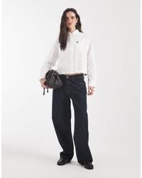 Fred Perry - Hemd mit gesticktem logo und knopfleiste - Lyst