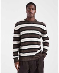 Tommy Hilfiger - Script Chest Logo Cozy Knit Stripe Jumper - Lyst
