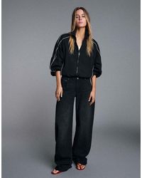 Bershka - Petite High-Waist Barrel Jeans - Lyst