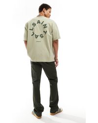 AllSaints - – tierra – oversize-t-shirt - Lyst