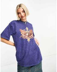 Daisy Street - Relaxed T-shirt With Vintage Print - Lyst