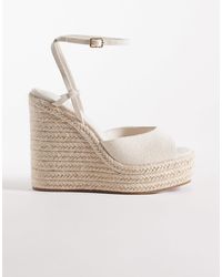 ASOS - – tamryn – naturfarbene espadrilles mit keilabsatz - Lyst