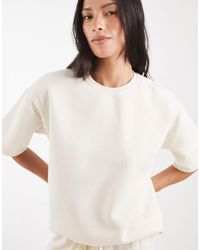 Vero Moda - Sweat-shirt d'ensemble oversize - crème - Lyst