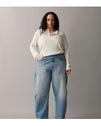 ASOS - Asos Design Circular Design Collection Curve Slim Barrel Leg Jeans - Lyst