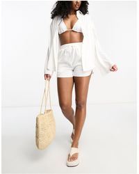 4th & Reckless - Satin Beach Short Co-ord - Lyst