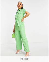 Vila - Tailored wide-legged Jumpsuit With Pocket Detail - Lyst