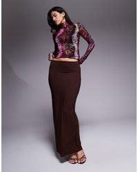 ASOS - Jersey Column Maxi Skirt - Lyst