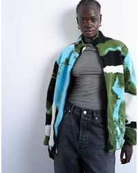 TOPSHOP - Jack Van Borg-Fleece Met Abstracte Trendy Print - Lyst