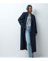 ASOS - Asos Design Tall Longline Formal Dad Coat With Wool - Lyst