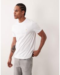 Farah - Danny - t-shirt en coton - Lyst
