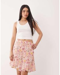 Vila - Flippy Mini Skirt - Lyst