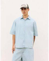 Pull&Bear - – kurzärmliges jeanshemd - Lyst