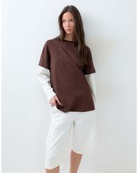 ASOS - Oversized Double Layer T-shirt - Lyst