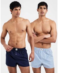 Lacoste - 2 Pack Woven Boxers - Lyst