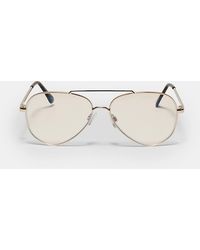 Stradivarius - Metallic Light Filter Glasses - Lyst
