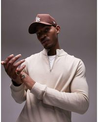 TOPMAN - Essentials 1/4 Zip Sweater - Lyst