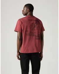 Levi's - Camiseta Roja Holgada De Algodón - Lyst