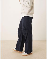 ASOS - Super Baggy Trousers With Knee Pleats - Lyst