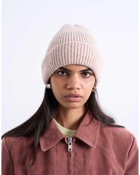 TOPSHOP - – henry – gerippte strickmütze - Lyst