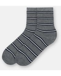 Pull&Bear - – gestreifte, lange socken - Lyst