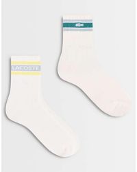 Lacoste - 2 Pack Graphic Sports Socks - Lyst