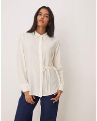 Jdy - Relaxed Fit Shirt With Side Tie Detail - Lyst