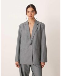 Vila - Pintuck Detail Tailored Blazer - Lyst