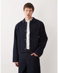 ASOS - Blouson harrington d'ensemble en jean - indigo brut - Lyst