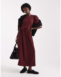 Wednesday's Girl - – strukturiertes midaxi-kleid - Lyst